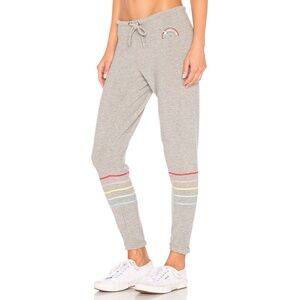 Chaser Rainbow Sweatpant Heather Gray NWT